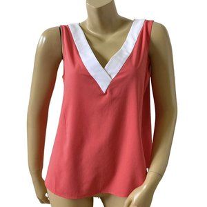 Women's Pink V-Neck Top
